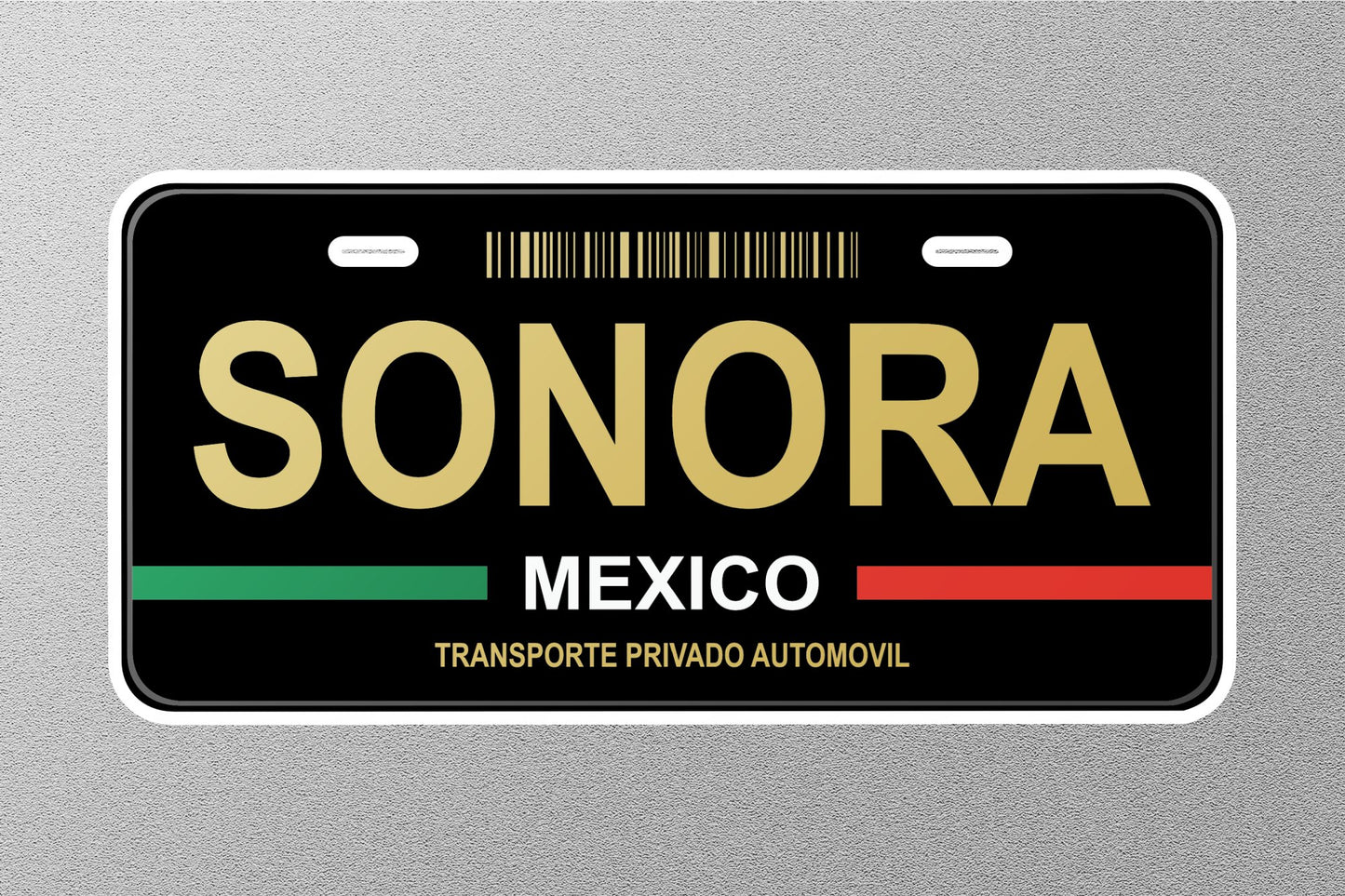 Sonora Mexico License Plat Sticker