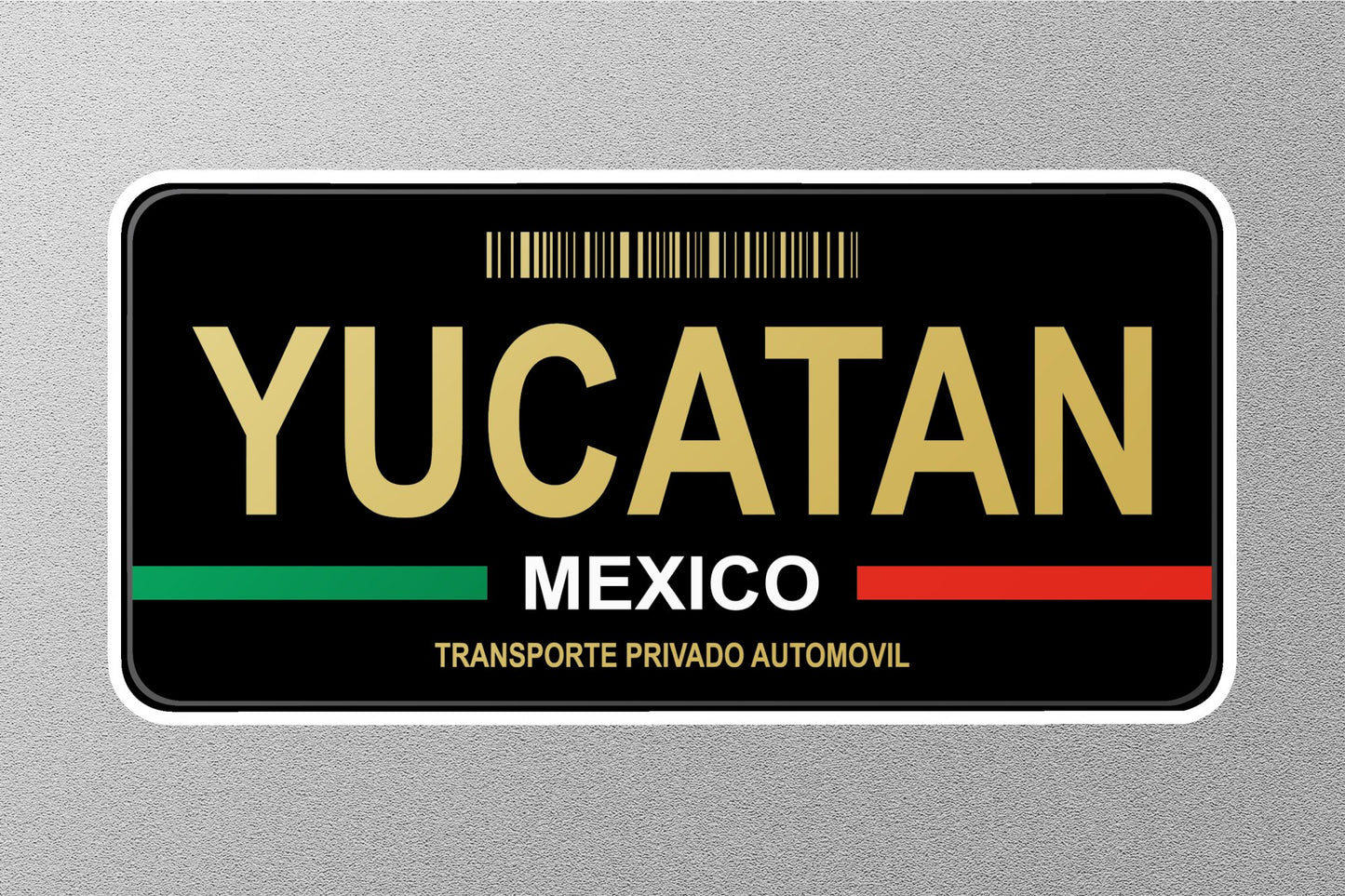 Yucatan Mexico License Plat Sticker