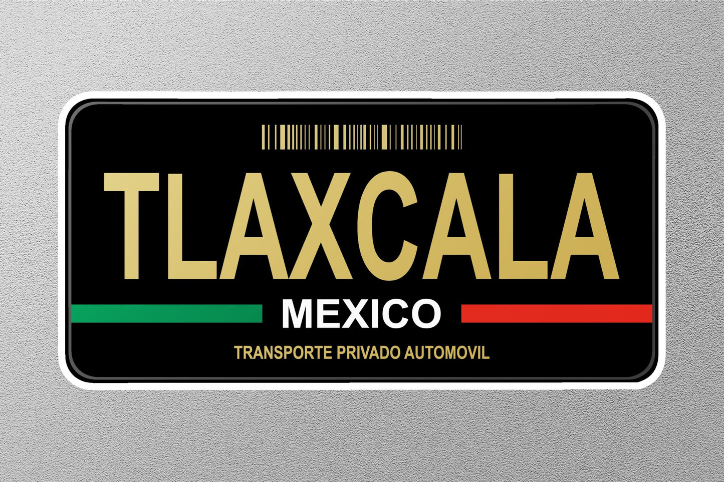 Tlaxcala Mexico License Plat Sticker