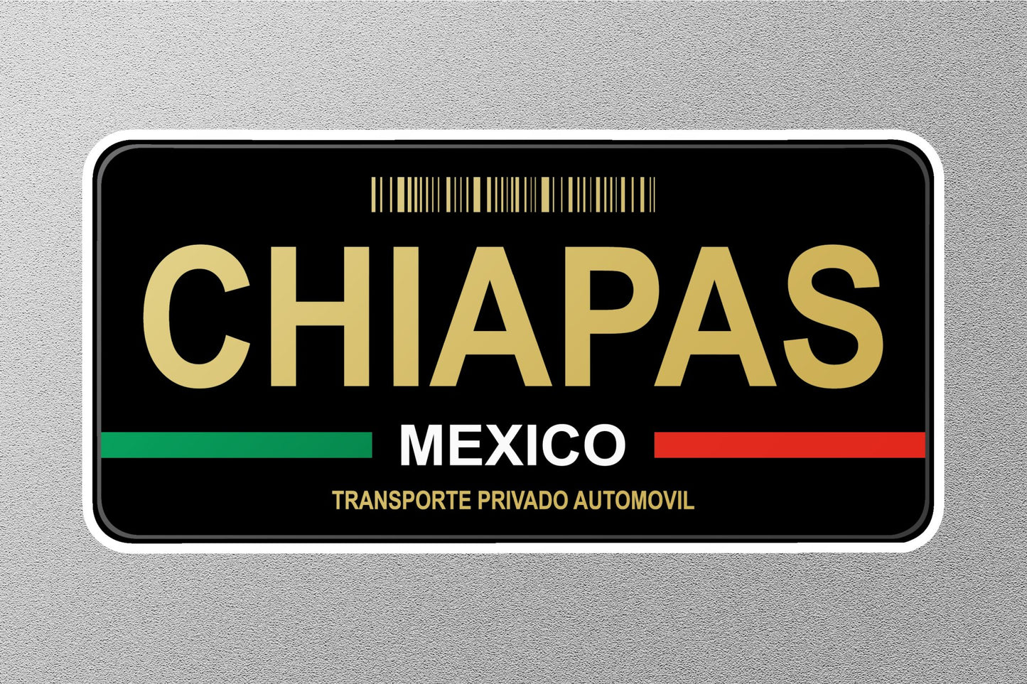 Chiapas Mexico License Plat Sticker