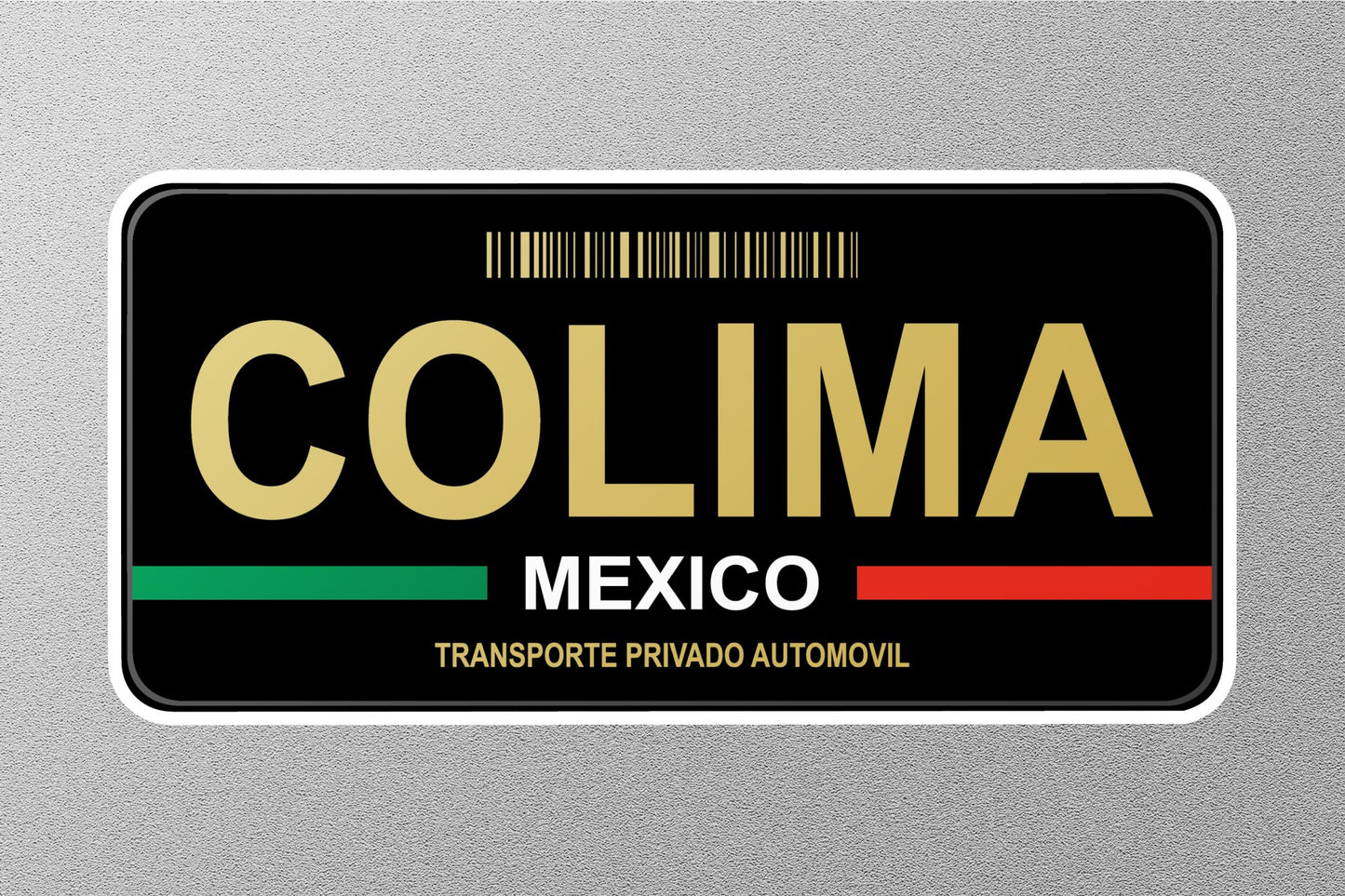 Colima Mexico License Plat Sticker