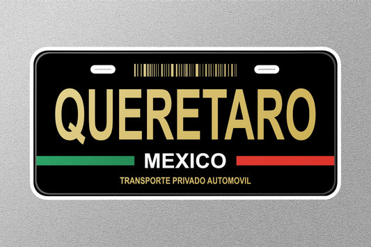 Queretaro Mexico License Plate Sticker
