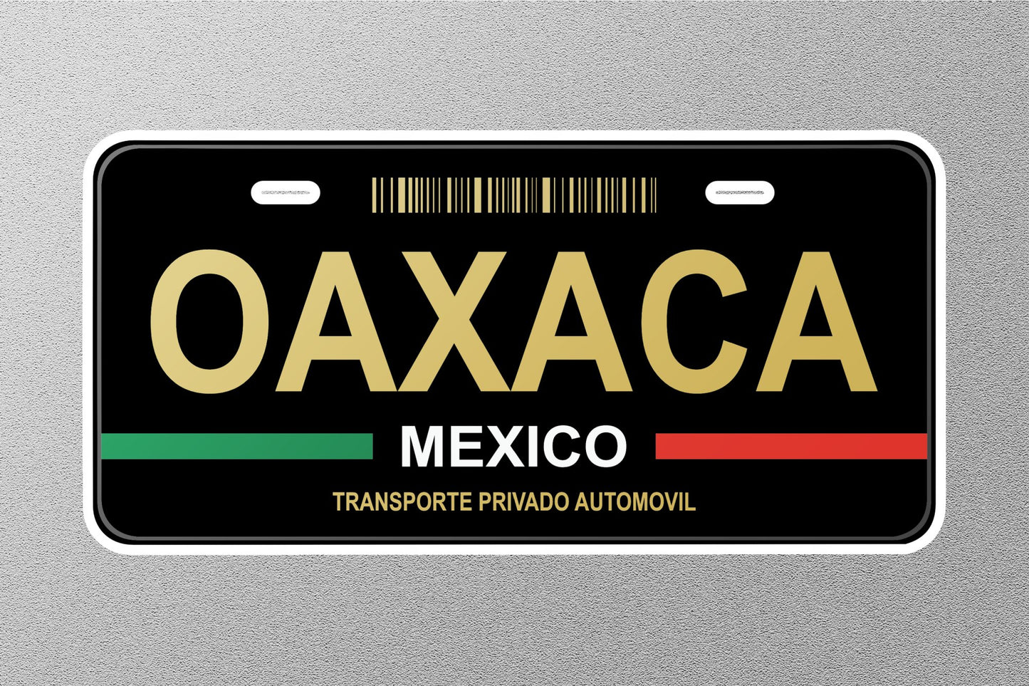 Oaxaca Mexico License Plate Sticker