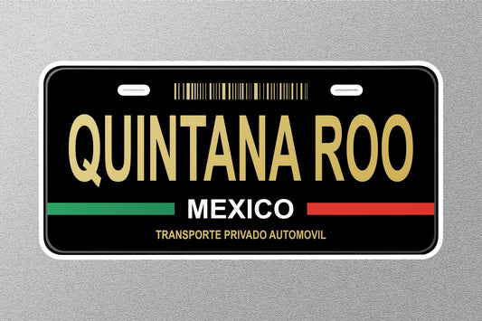 Quintana Roo Mexico License Plate Sticker