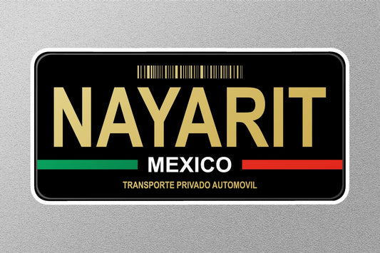 Nayarit Mexico License Plate Sticker