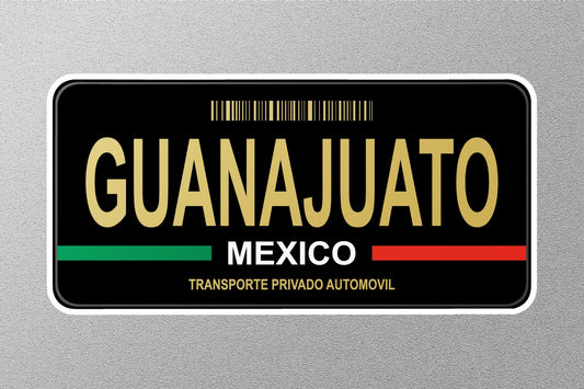 Guanajuato Mexico License Plate Sticker