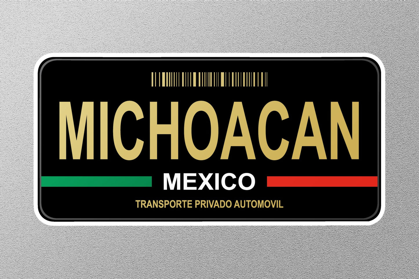 Michoacán Mexico License Plate Sticker