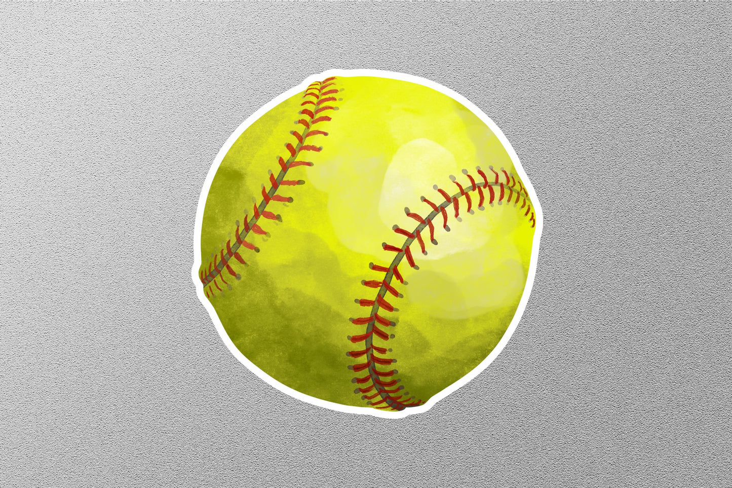 Softball Ball Vinyl Sticker