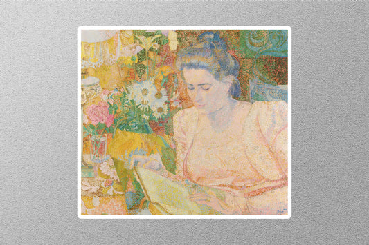 Portrait of Marie Jeanette de Lange Jan Toorop Sticker