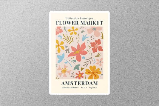 Flower Market Amsterdam TAlex Sticker