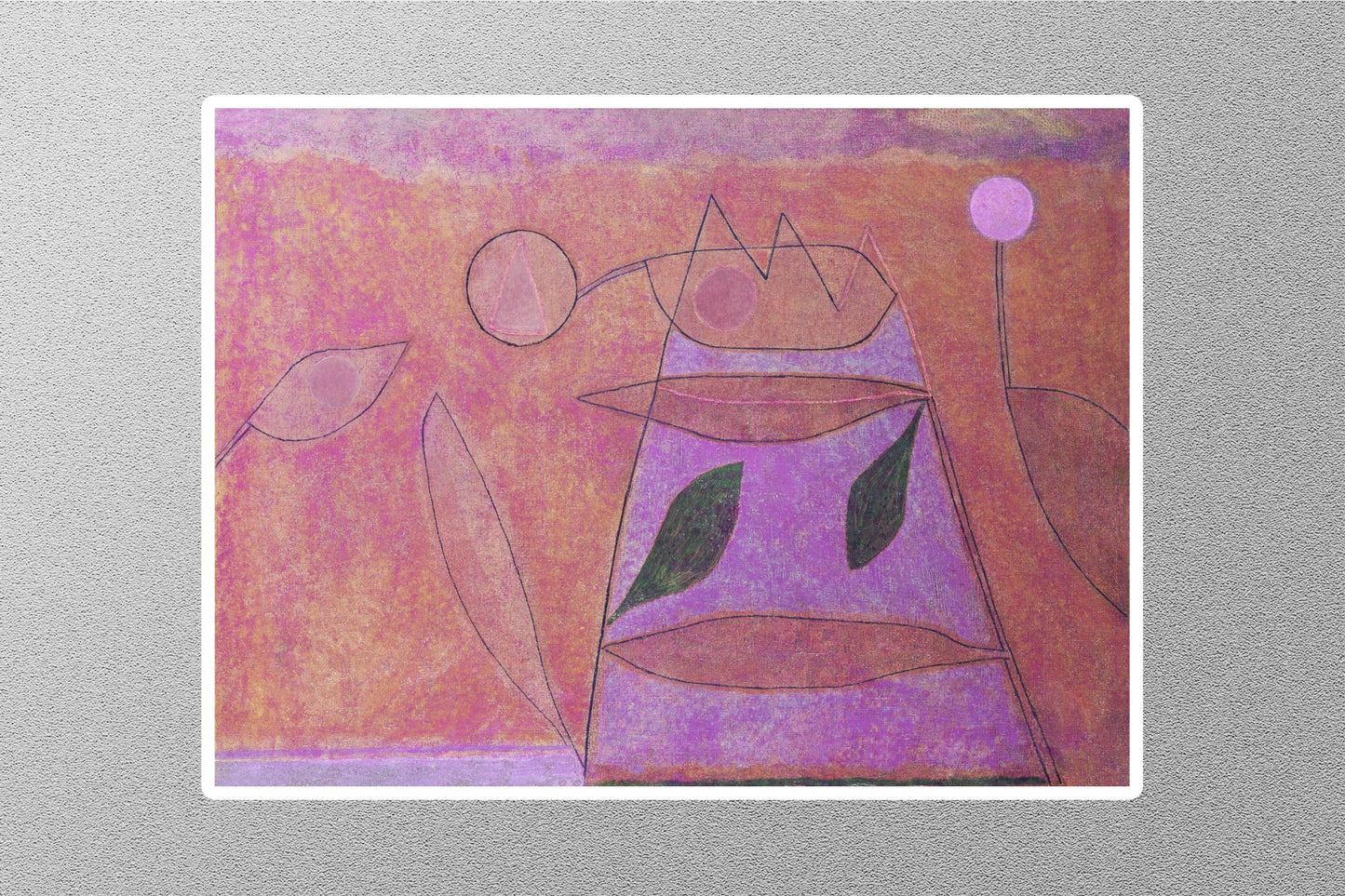 Abstract Paul Klee Sticker