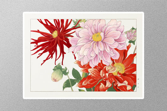 Dahlia Flower Tanigami Kônan Sticker