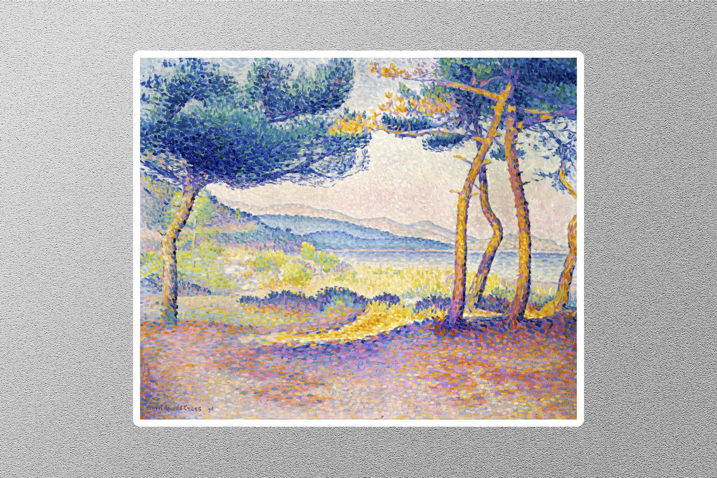 Pines Along the Shore 1896 Henri Edmond Cross Sticker