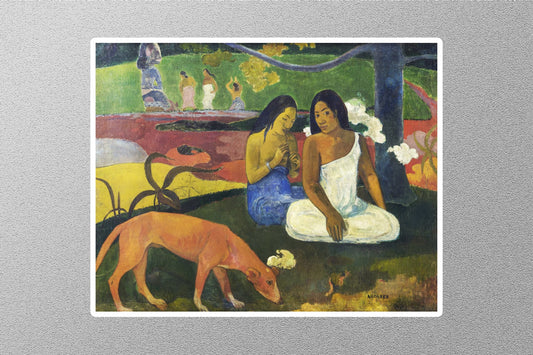 The Red Dog Jigsaw Paul Gauguin Sticker