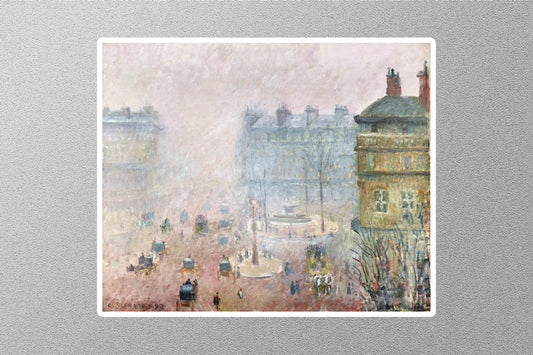 Place du Theatre Francais - Fog Effect 1897 Camille Pissarro Sticker