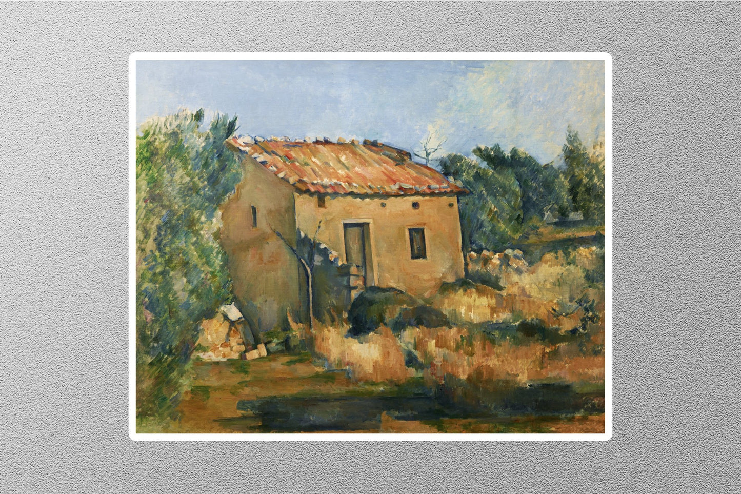 The Abandoned House near Aixen Provence 1885 Paul Cezanne Paintings Sticker