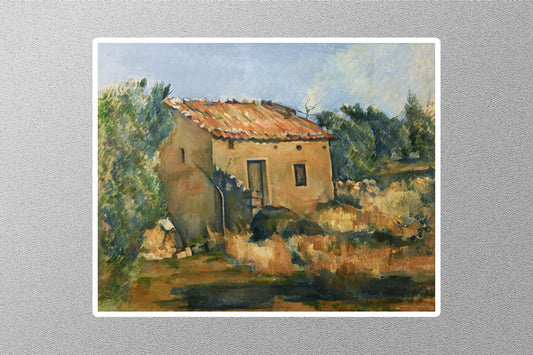 The Abandoned House near Aixen Provence 1885 Paul Cezanne Paintings Sticker