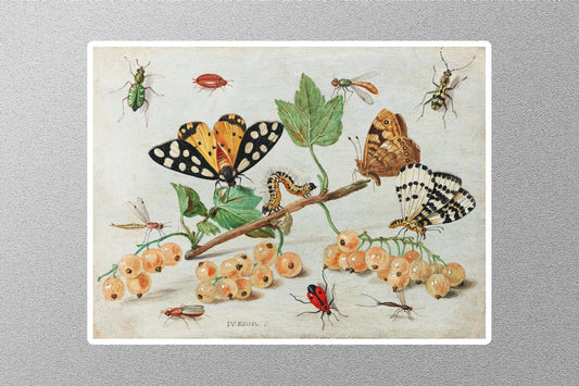 Insects and Fruits 1660 -1665 Jan van Kessel Sticker