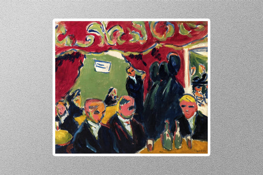 Wine Bar Ernst Ludwig Kirchner Sticker
