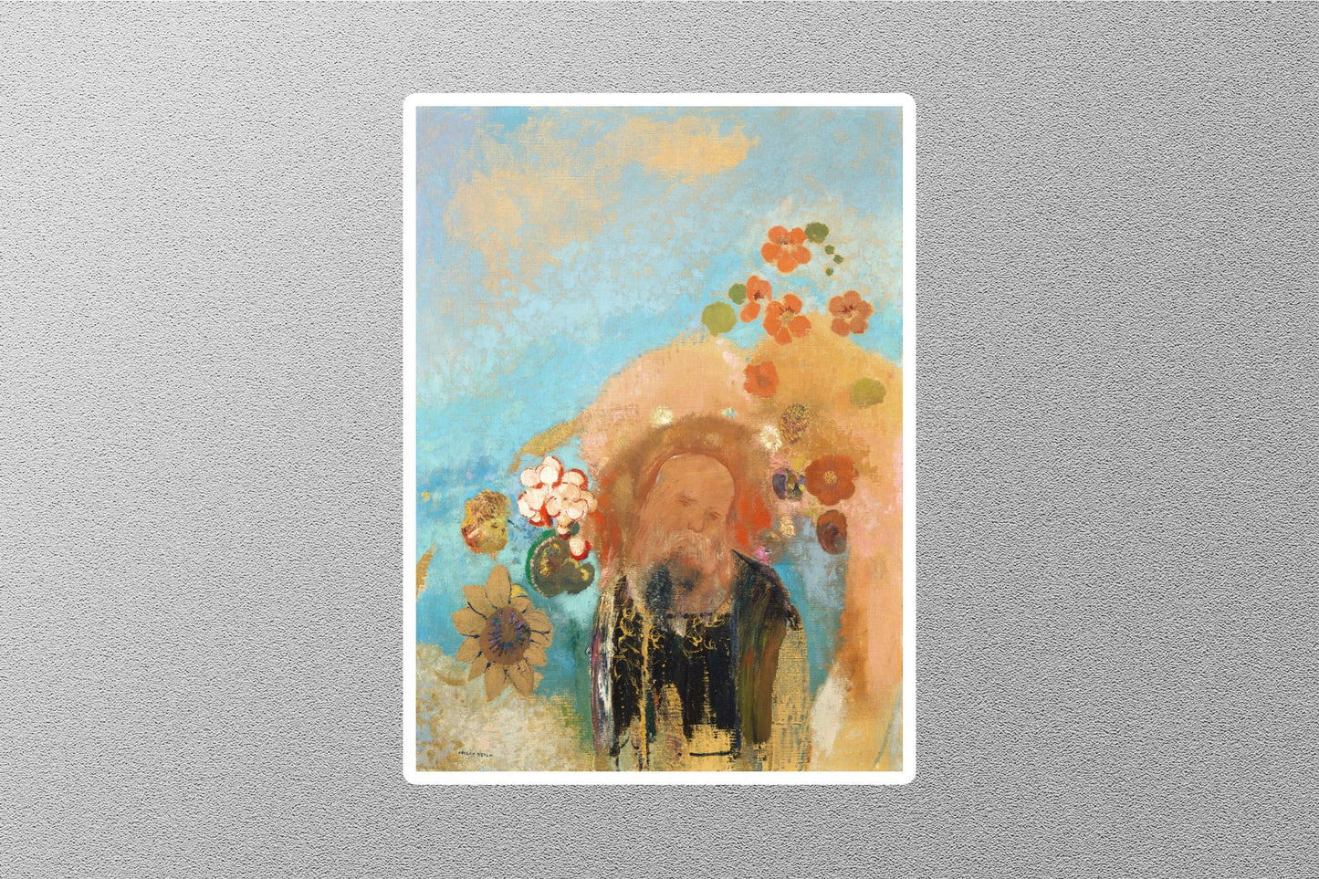 Evocation of Roussel Odilon Redon Sticker