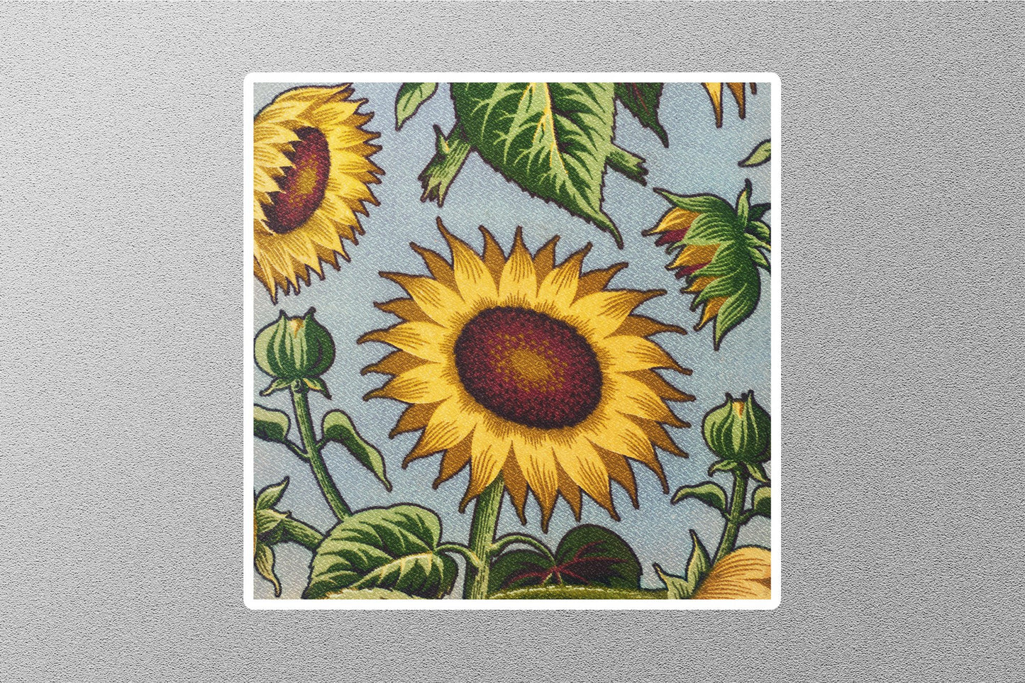 Vintage Sunflower Sticker