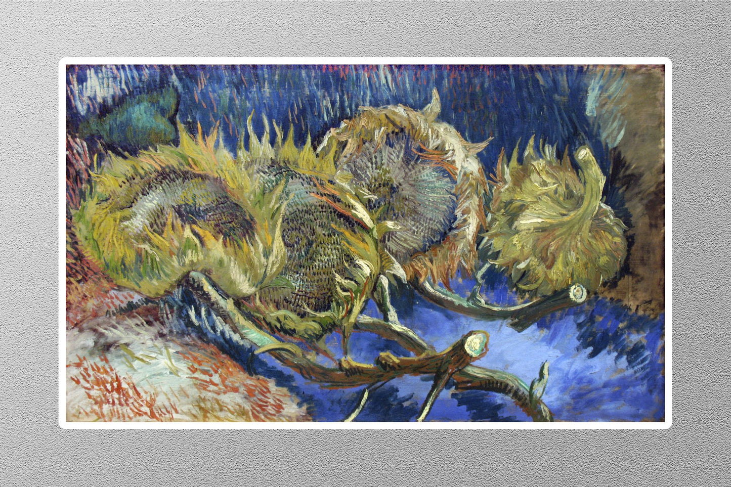 Four Sunflowers Gone To Seed Vincent van Gogh Sticker