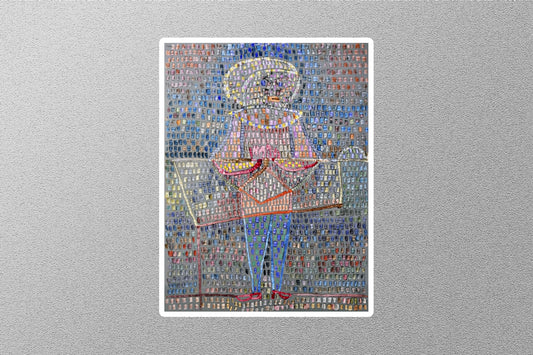 Boy in Fancy Dress Paul Klee Sticker