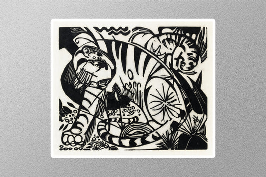 Tiger Franz Marc Sticker