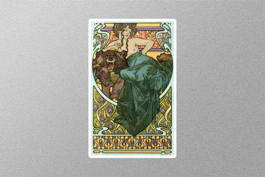 Plate Forty Seven Alphonse Marie Mucha Sticker