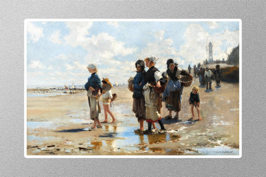 Setting Out to Fish John Singer Sargent Sticker