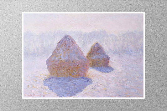 Haystacks Effect of Snow and Sun 1891 Claude Monet Sticker
