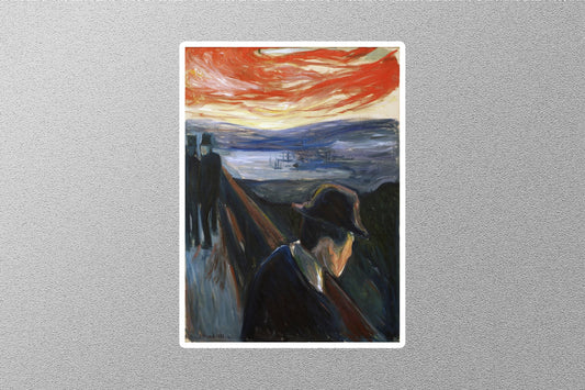 The Sick Mood At Sunset Despair Edvard Munch Sticker