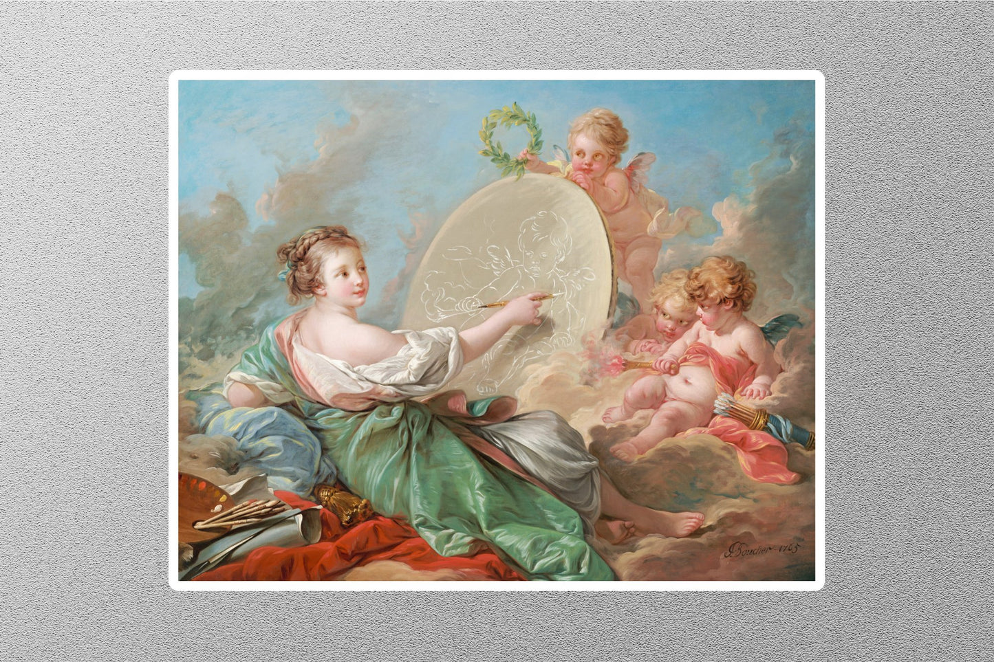 Allegory Francois Boucher Sticker