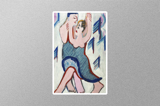Dancing Couple Ernst Ludwig Kirchner Sticker