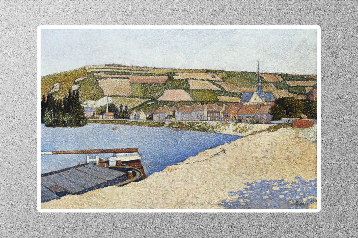 Les Andelys Cote d'Aval Paul Signac Sticker