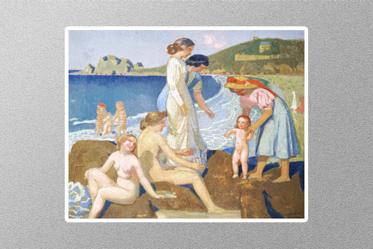 Bathers in Perrso-Guirec Maurice Denis Sticker