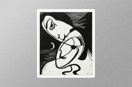 The Kiss Ernst Ludwig Kirchner Sticker