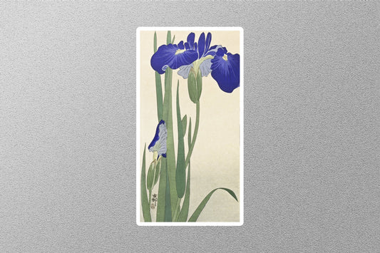 Blue Irises Motion Age Sticker