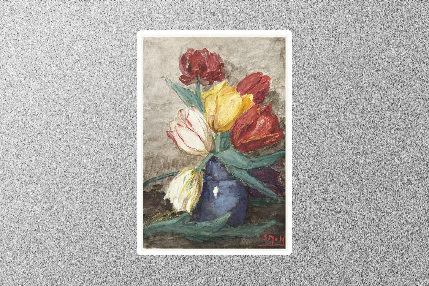 Tulips in a Vase Sticker