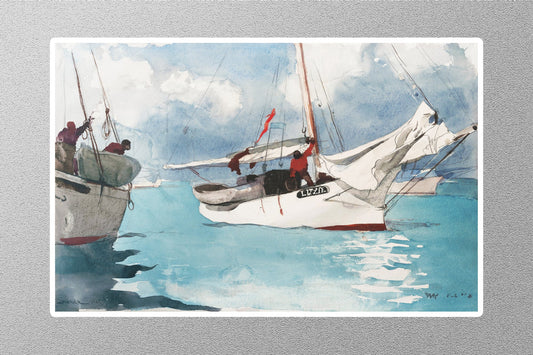 Fishing Boats, Key West Sticker