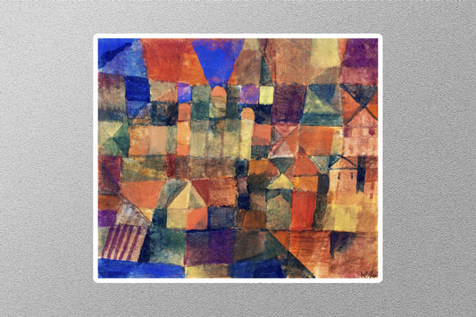 City with the Three Domes Paul Klee Sticker