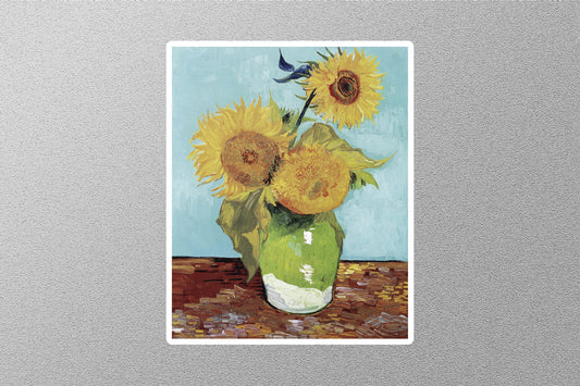 Vase with Three Sunflowers Sticker
