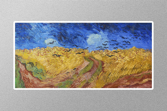 Wheatfield with Crows Sticker