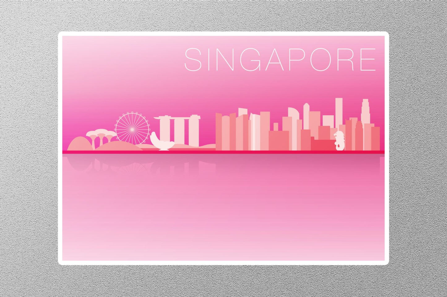 Wholesale Singapore Travel Sticker