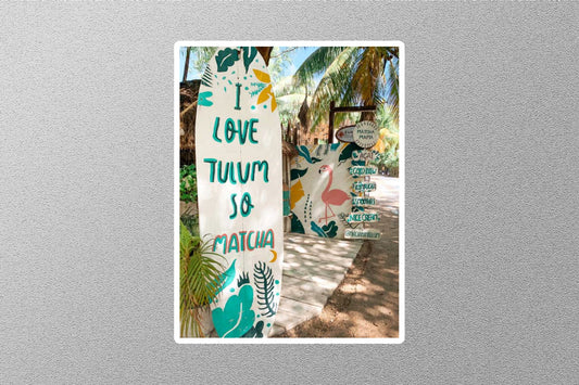 Wholesale Tulum Sq Matcha Travel Sticker