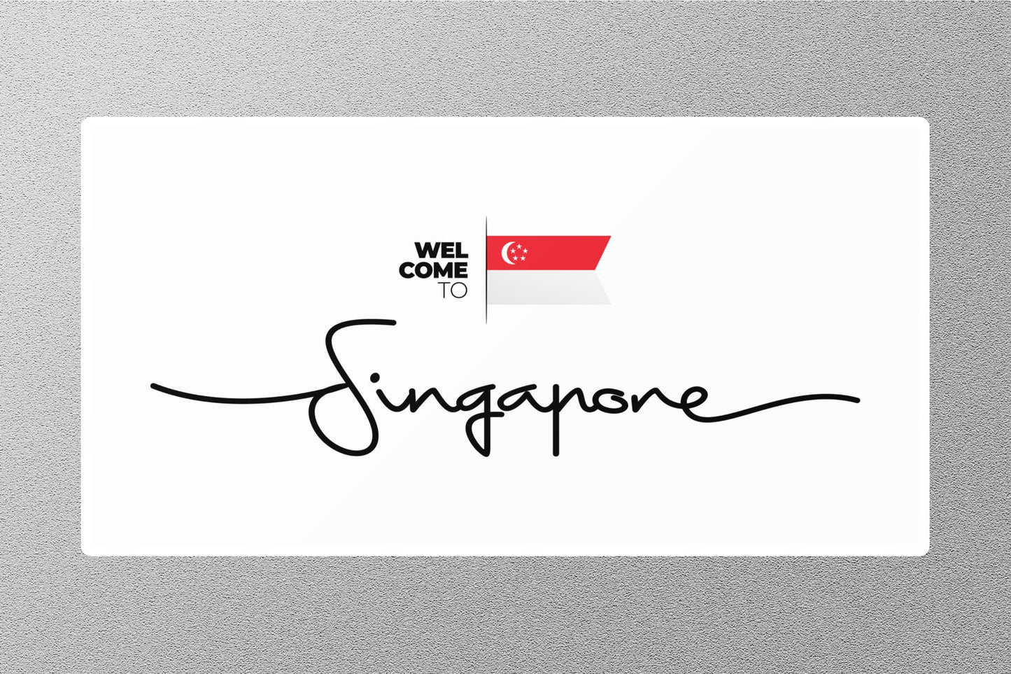 Wholesale Singapore Travel Sticker