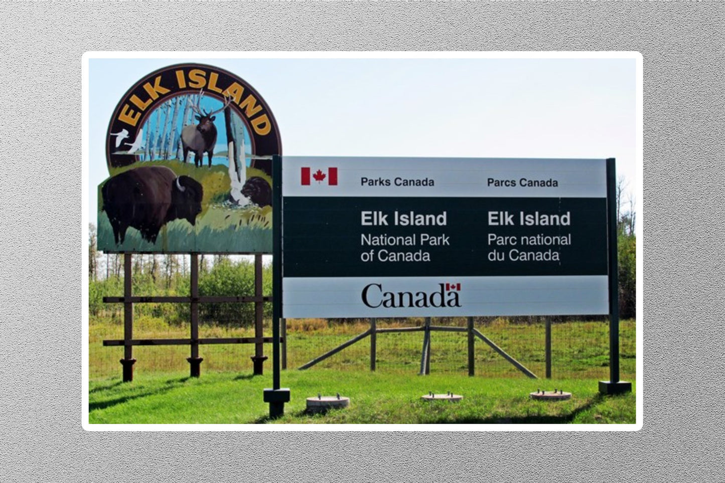 Wholesale Elk Island Canada Travel Sticker