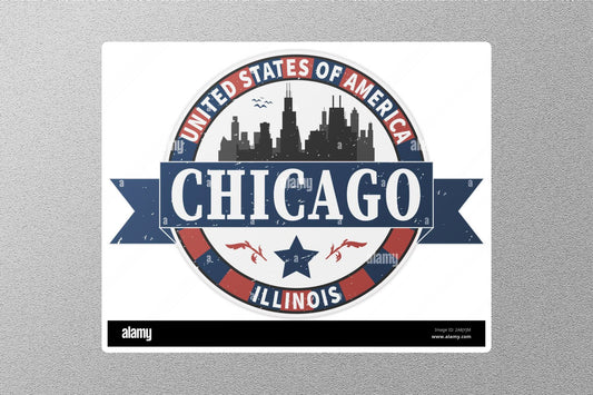 Wholesale Chicago Travel Sticker