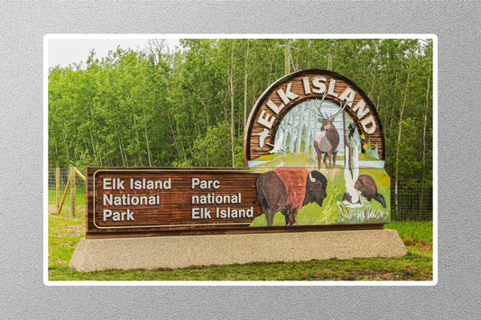 Wholesale Elk Island Travel Sticker