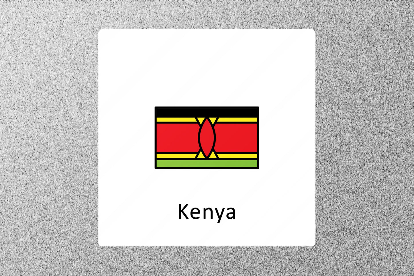 Kenya Flag Travel Sticker